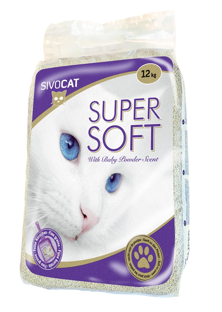 hygiène chat – sivocat litière super soft – 12 l - 12kg
