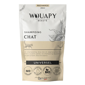 Hygiène Chat – Wouapy Recharge Shampooing Universel – 250 ml 1002716