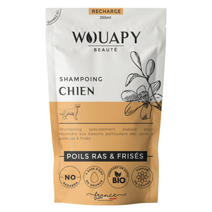 Hygiène Chien – Wouapy Recharge Shampooing Poils Ras Et/Ou Frisés – 250 ml 1002722