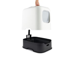 Hygiène Chat – Rotho Maison de toilette Biala Blanc de Gui – 44,3 x39,5 x 51 cm 1005396