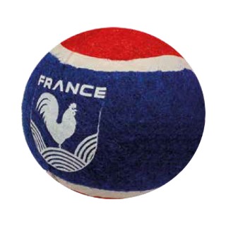 Jouet Chien - Bobby Balle de tennis équipe de France Bleu et rouge - Ø 6,5 cm 1005548