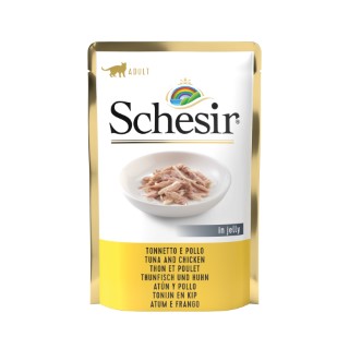 Sachet Chat - Schesir Thon et filets de poulet en gelée - 85 gr 1008053