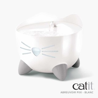 Distributeur Chat - Catit Fontaine à eau Pixi Blanche - 2L 1008193