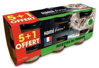 Boite Chat - Hamiform Cuisinés Recettes du terroir - 6 x 80 gr 1009046