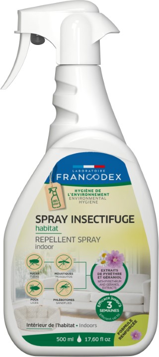 Soin - Francodex Spray insectifuge Habitat - 500 ml 1038874
