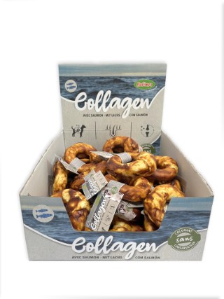 Friandise Chien - Bubimex Donuts Collagen au Saumon  – Ø 10 cm - En vrac à l'unité 1055041