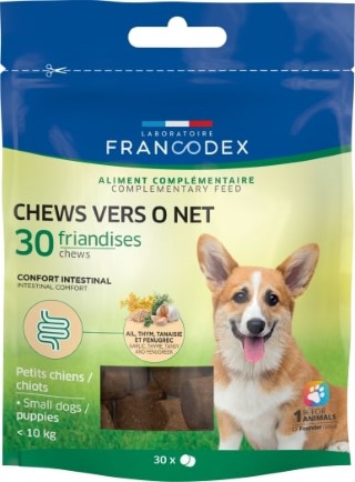 Soin Chien - Francodex Chews Vers O Net pour chiot - 30 friandises 1057283