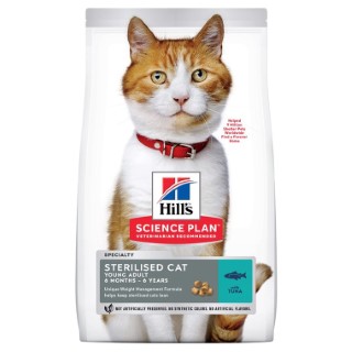 Croquettes Chat – Hill's Science Plan Feline Adult Sterilised Thon - 1,5 kg 152599