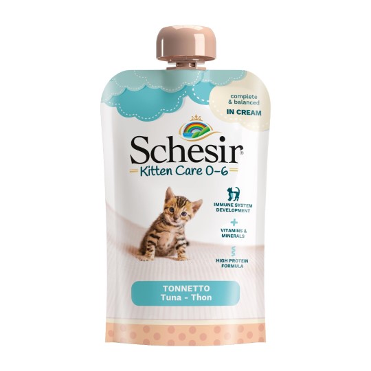 Sachet Chat - Schesir Kitten Care Cream Thon - 150 gr
