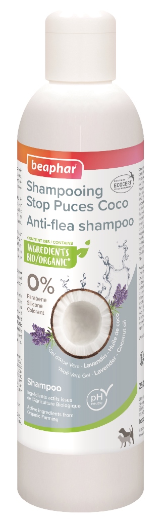 Hygiène – Beaphar Shampooing Stop Puces Coco – 250 ml 1002712