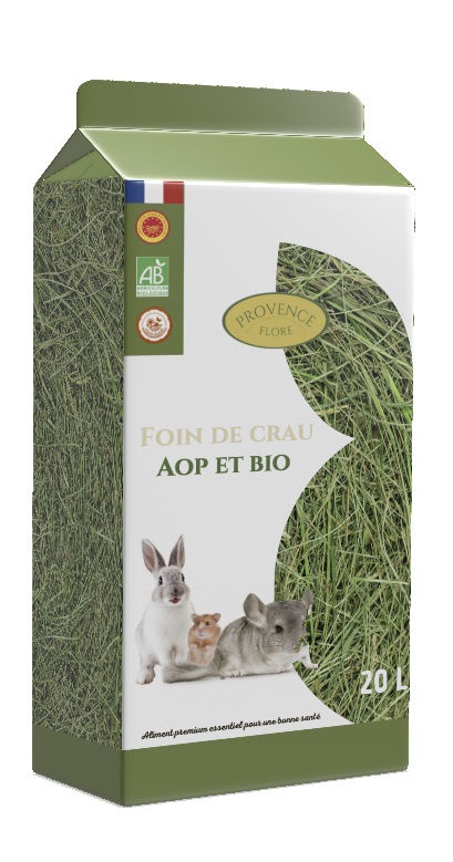 Alimentation Rongeur – Provence Flore Foin de Crau AOP Bio – 20 L 1008045