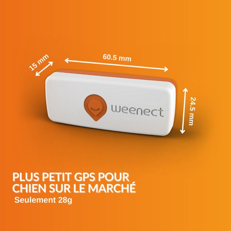Sécurité Chien - Weenect GPS blanc XS – 60 X 23 X 12 mm 1018212