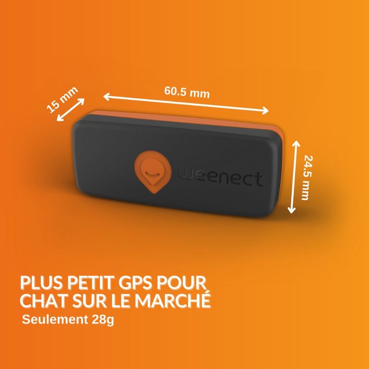 Sécurité Chat - Weenect GPS noir XS – 60 X 23 X 12 mm 1018213