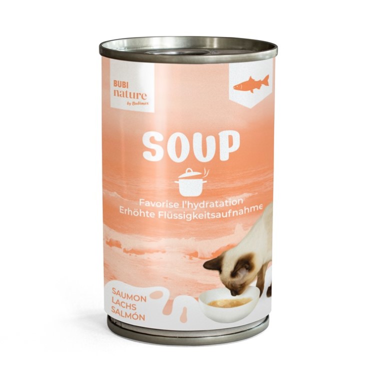 Boîtes Chat - Bubimex Soupe au saumon - 135 gr 1039981
