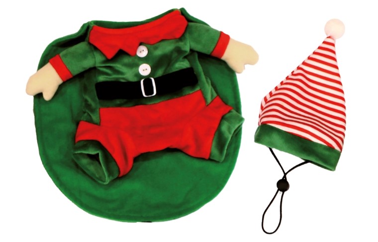 Textile Chien - Croci Vêtement Noël Lutin Rouge et vert - 25 cm 1040034