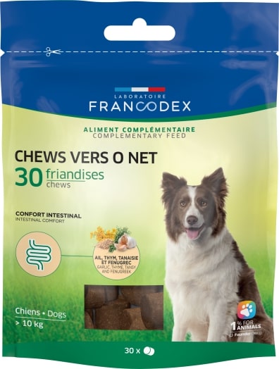 Soin Chien - Francodex Chews Vers O Net - 30 friandises 1057284