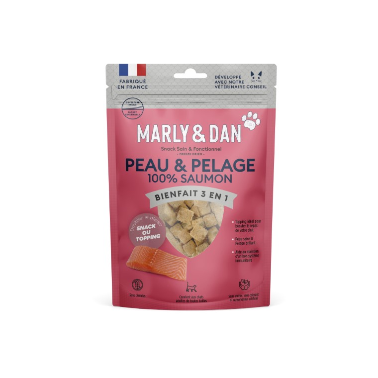Friandise Chat – Marly & Dan Freeze Dried « Peau et pelage » - 40 gr 1058069