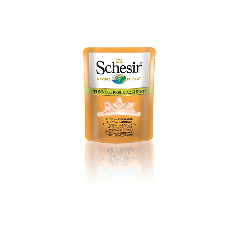 Boîte Chat - Sachet fraîcheur Schesir® Thon Sardines + bouillon 70 g 114693