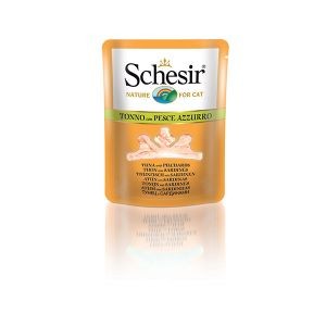 Boîte Chat - Sachet fraîcheur Schesir® Thon Sardines + bouillon 70 g 114693