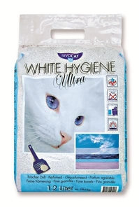 Litière minérale pour chat Sivocat White Hygiene Ultra 12L - 10,2kg 112848
