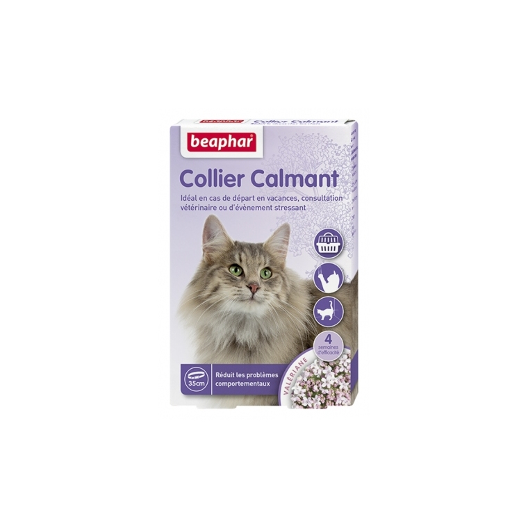 Collier calmant pour chats Phéromones Chat Collier apaisant Anti