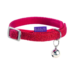Collier chat - Bobby Collier Disco Taille XS Rouge - 30 x 1 cm 257379