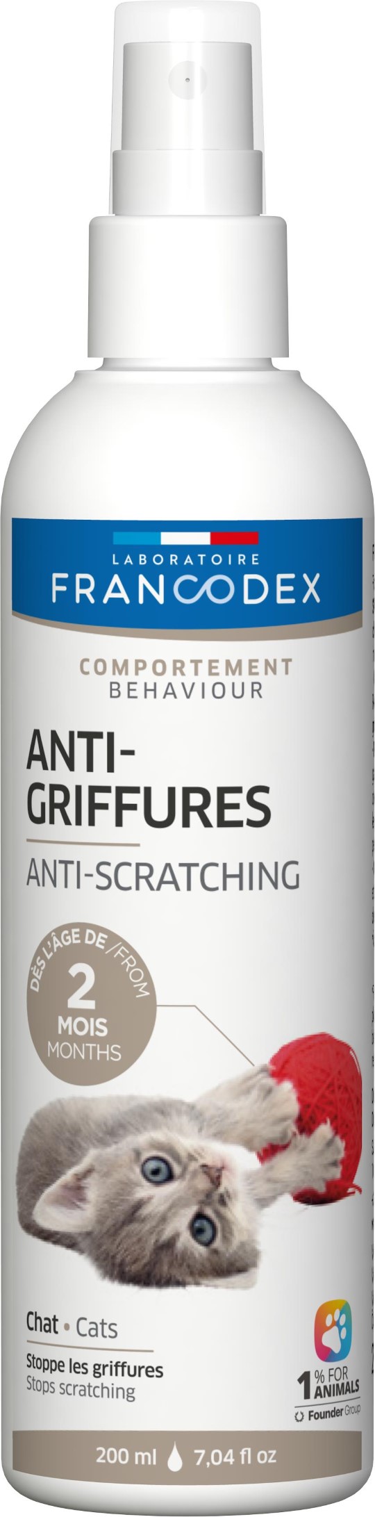 Comportement Chat – Francodex Répulsif d'intérieur – 200 ml