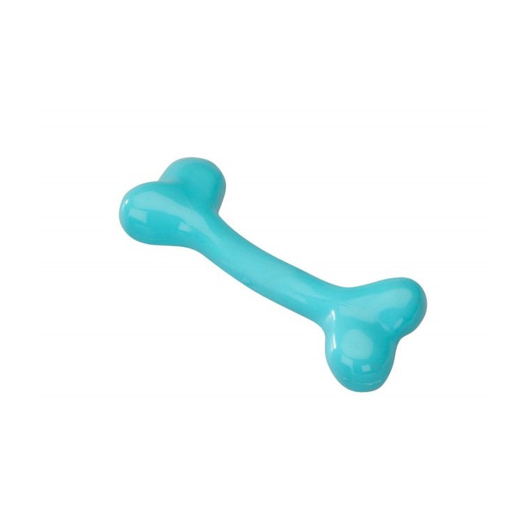 Jouets Chien - Rubber Bone avec un goût menthe coloris bleu – Taille M 234671