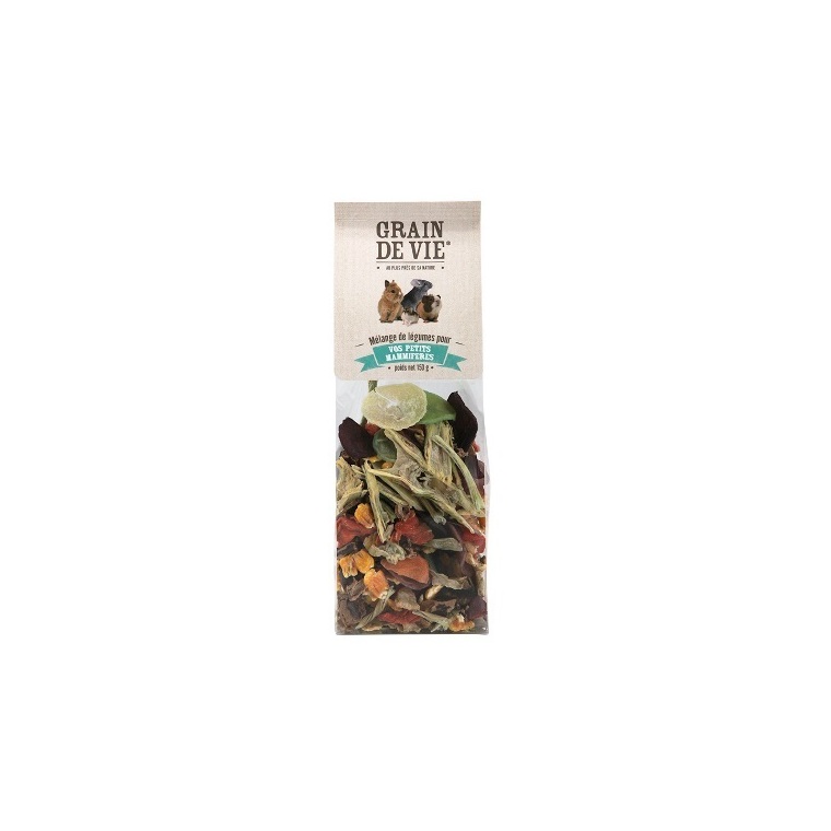 Friandises Rongeur - Grain de Vie Mélange de légumes – 150 gr 245789