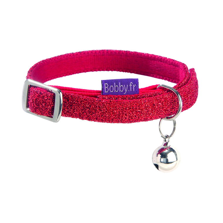 Collier chat - Bobby Collier Disco Taille XS Rouge - 30 x 1 cm 257379