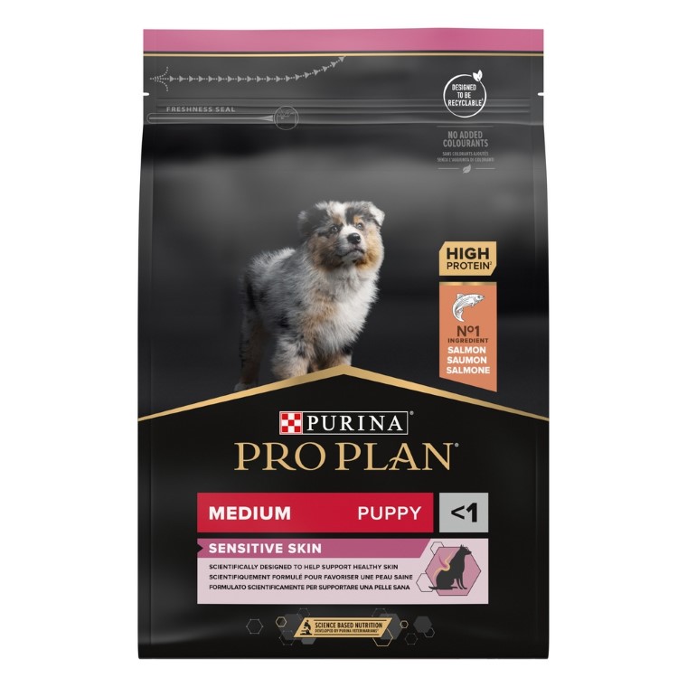 Croquettes Chien – Pro Plan Sensitive Skin Puppy Medium - 3 kg 257603