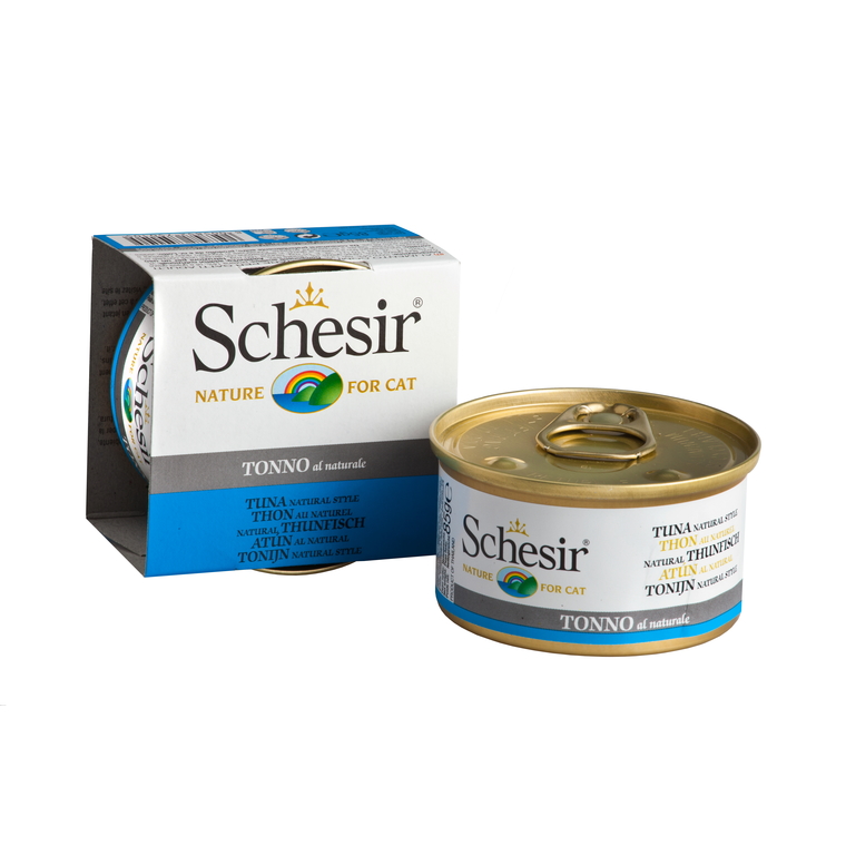 Boîte Chat - Schesir® Pâtée au Thon naturel - 85g 296019