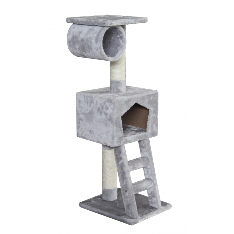 jouet chat - ebi griffoir classic abigail gris - 36 x 30 x 109 cm