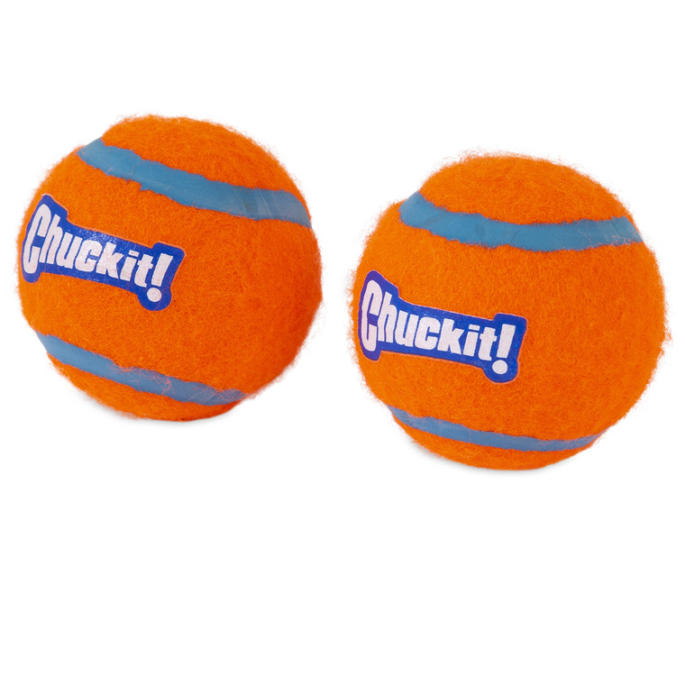 Jouet Chien - Chuckit! 2 Balles de tennis Orange - Ø 6,5 cm