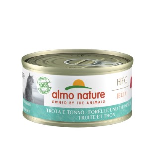 Boîte Chat – Almo Nature HFC Jelly Truite et Thon 70 gr 354202