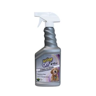 Destructeur d'odeur Urine Off pour chiens et chiots Flacon avec spray 500 ml  366751