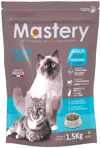 Croquettes Chat - Mastery adulte Canard - 1,5kg 367489