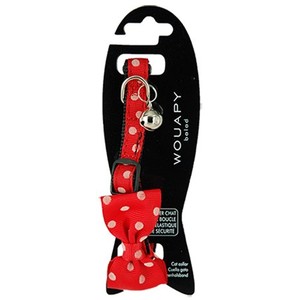 Collier Chat - Wouapy Collier Nœud Rouge - 30 x 1,2 cm 371099