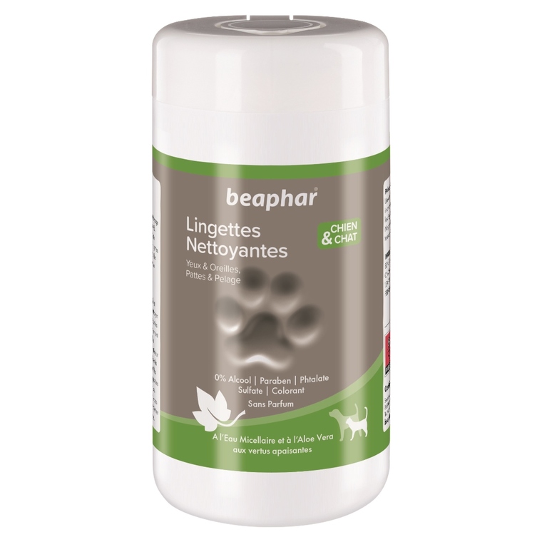 Hygiène – Beaphar Lingettes Nettoyantes Premium – x 100 303415