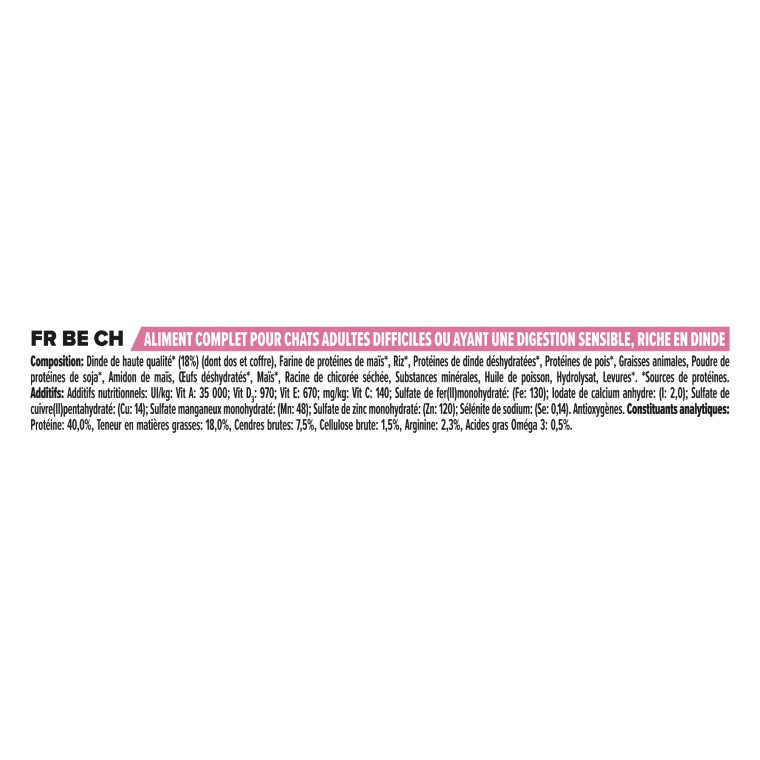 Croquettes Chat – Pro Plan Delicate Dinde – 3 kg 463256