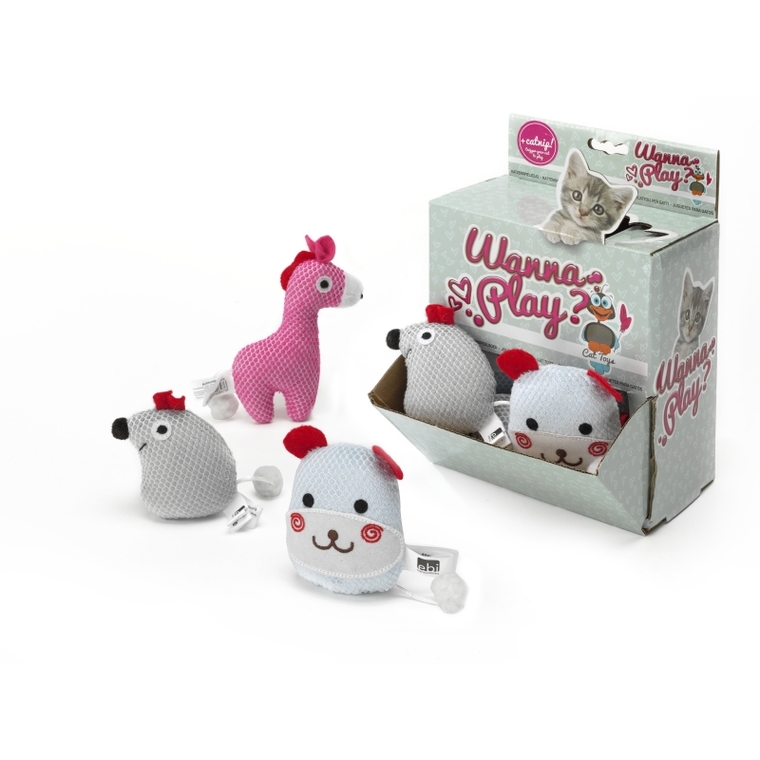 Jouet Chat – Wanna Play Animal Catnip x1 – 8 x 6 cm - modèle aléatoire 325749
