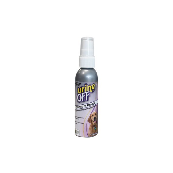 Hygiène Chiens & Chiots - Destructeur d'odeur Urine Off Spray de voyage - 118 ml  366749