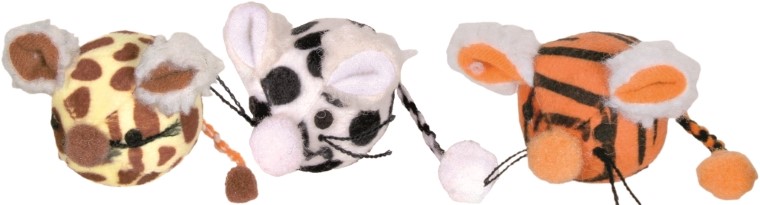 Jouet Chat – Trixie Balle souris en peluche catnip x1 – Ø 4,5 cm - modèle aléatoire 368943