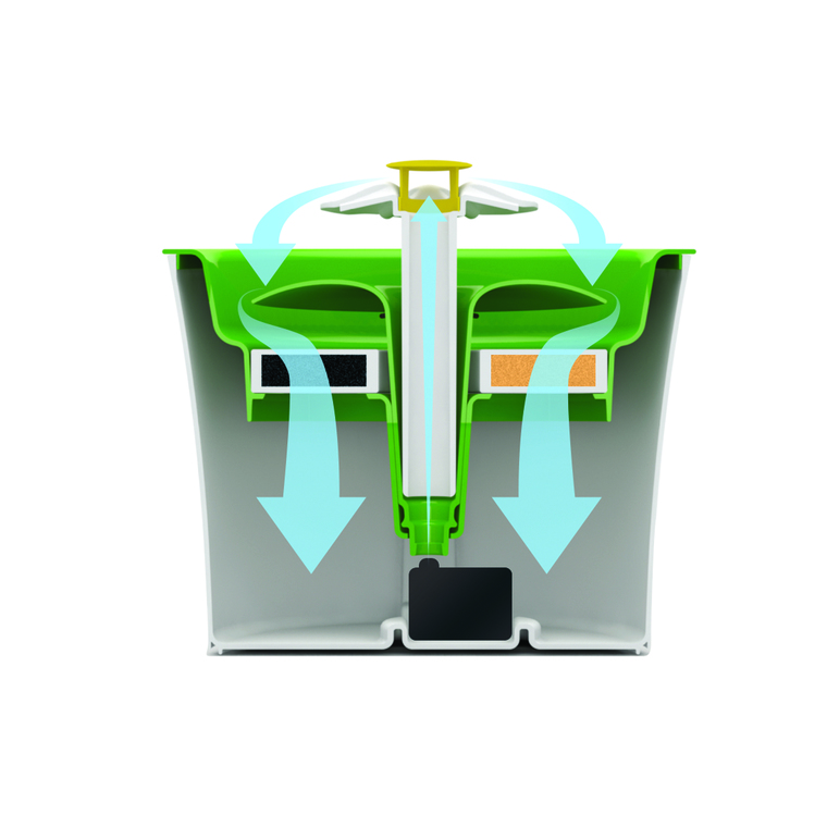 Distributeur Chat – Catit Fontaine à eau Flower coloris vert – 3 litres 371217