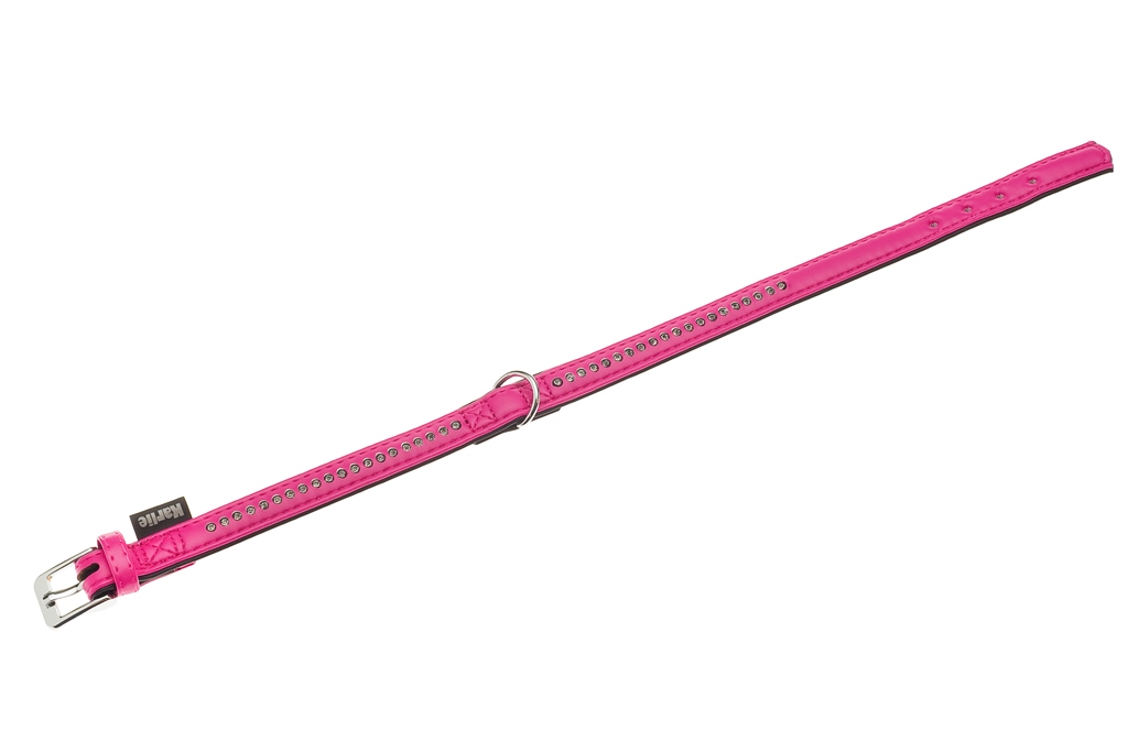 collier chien - flamingo collier monte carlo rose - 17/20 x 1,1 x 0,2 cm