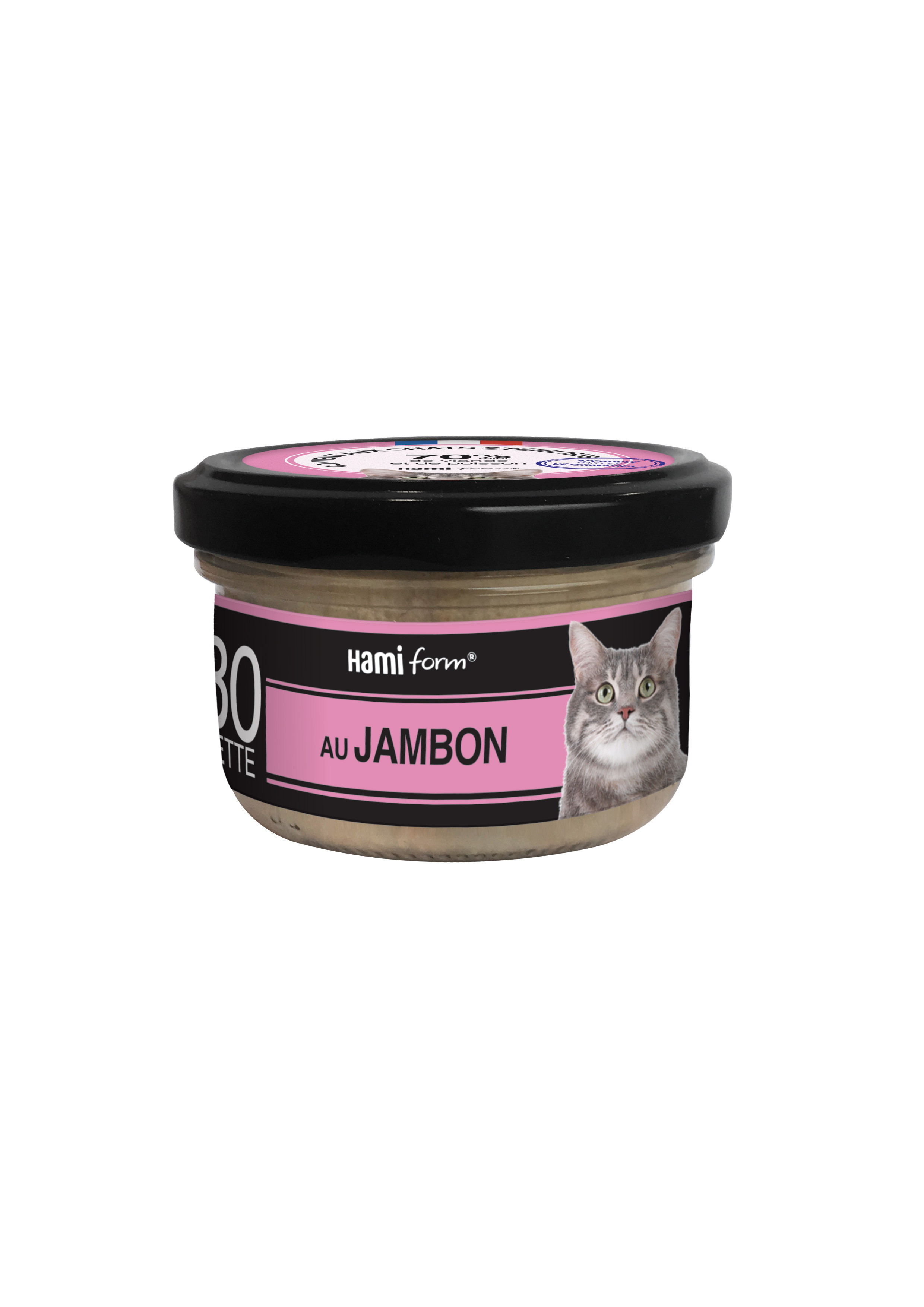 Boîte Chat - Recette n°30 au jambon  Alimentation chats - Médor et  Compagnie®