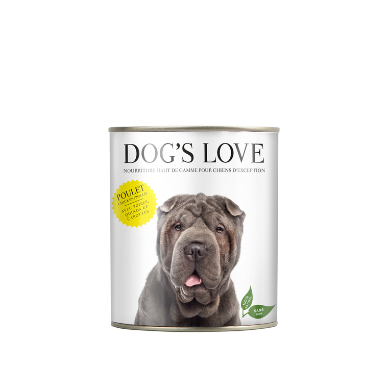 Boîte Naturelle Chien – Dog's Love Poulet 200 gr