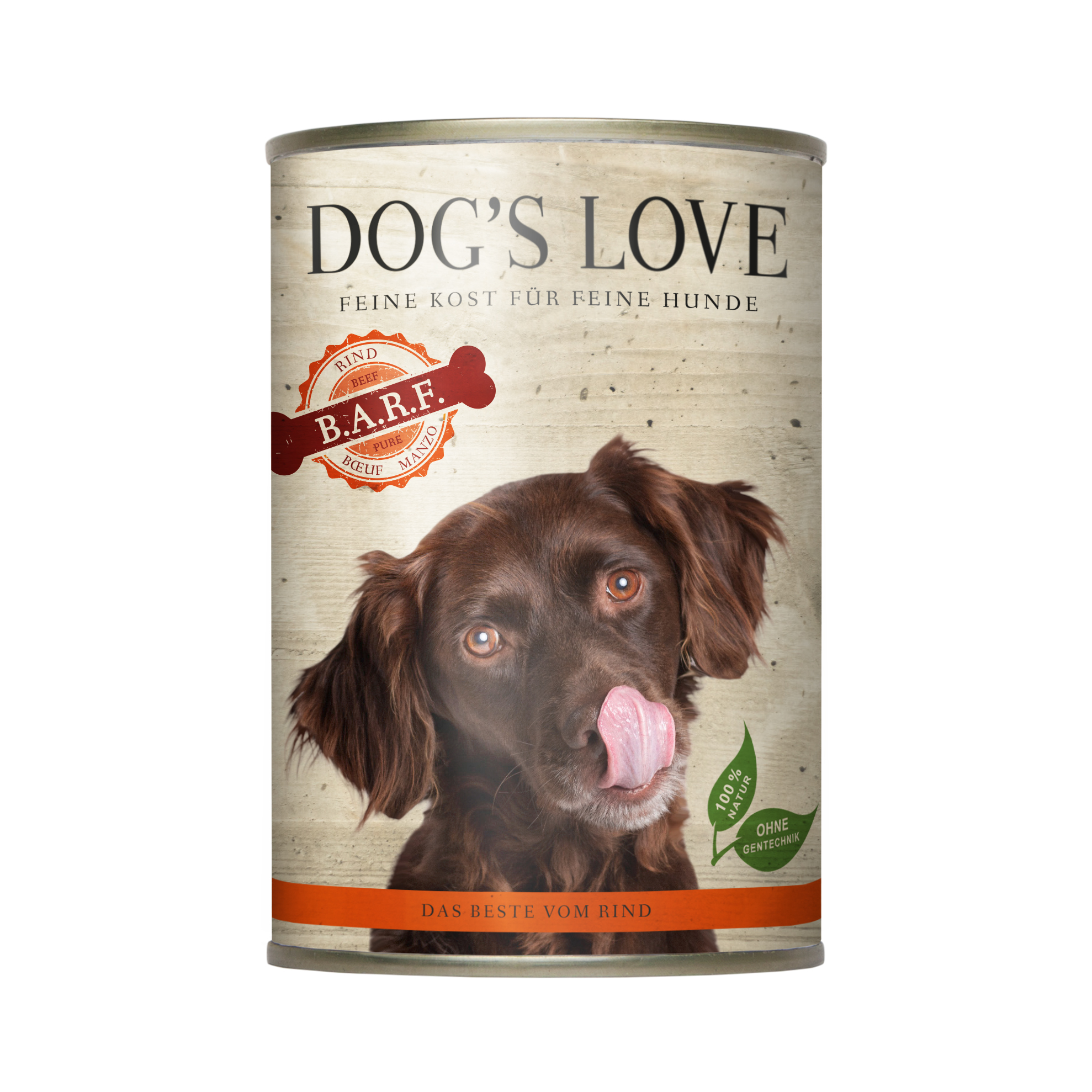 boîte chien – dog's love barf bœuf 400 gr