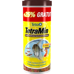 Alimentation Poissons - Tetra TetraMin Flakes - 1 L + 25 % gratuit 408503