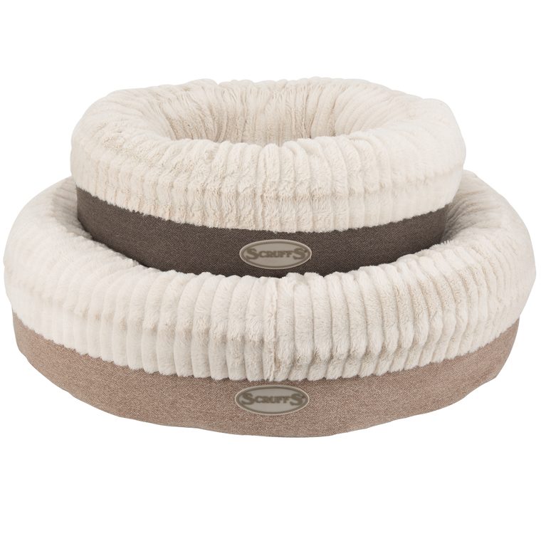 Coussin Scruffs Ellen Donuts Taupe Taille XL - 75 cm 416424